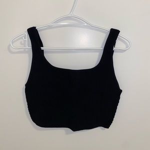 Aritzia babaton sculpt knit cropped tank